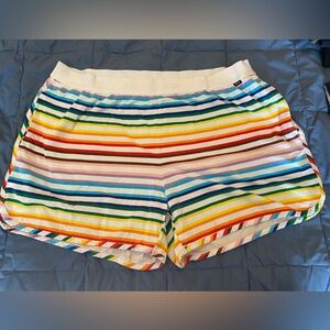Tomboy X cotton/spandex rainbow striped shorts size 2X